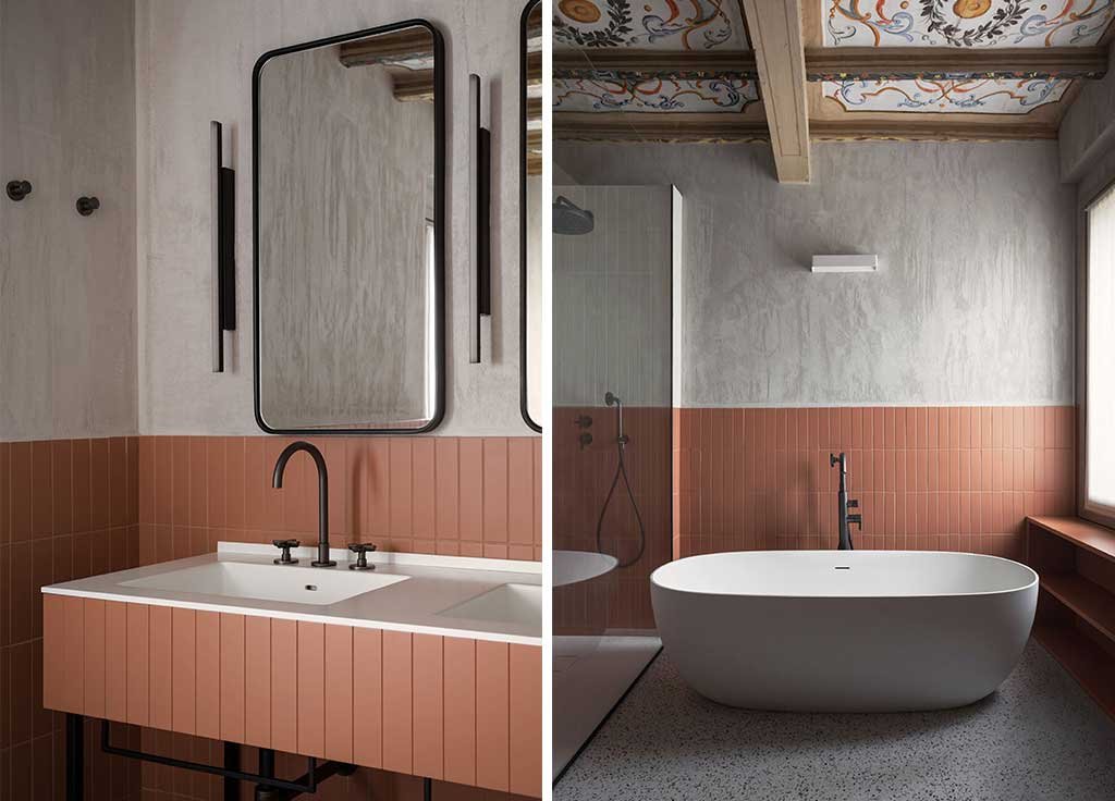 bagno moderno villa manodori