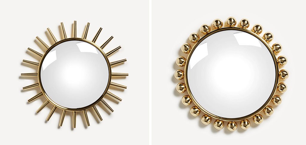 specchio raggiera e collier