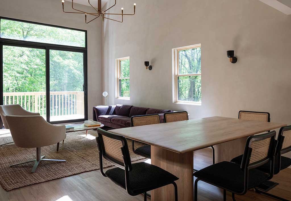 zona dining e living insieme cottage