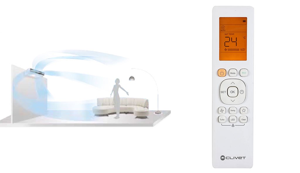 funzione breeze away climatizzatore clivet