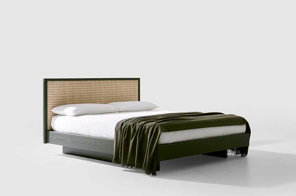 letto matrimoniale testiera midollino