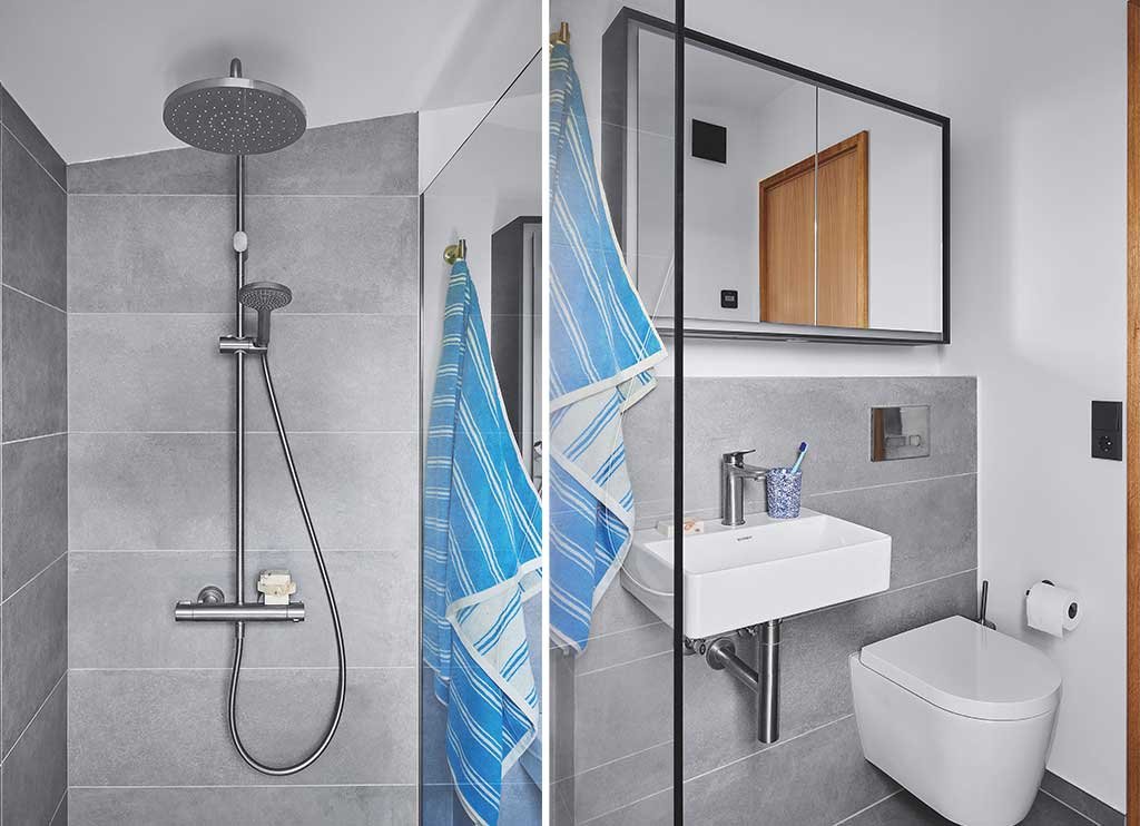 set doccia colonna lavabo e wc bagno