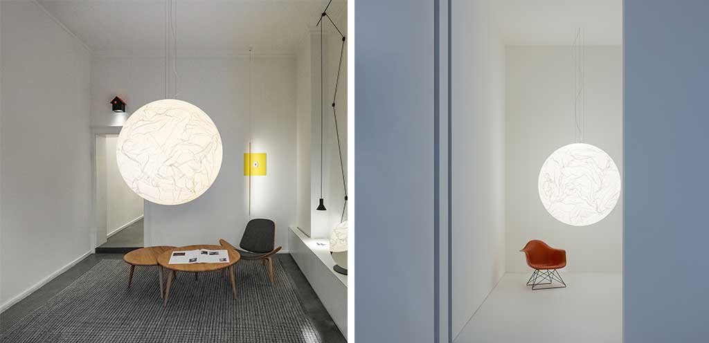 lampada sospensione luna piena