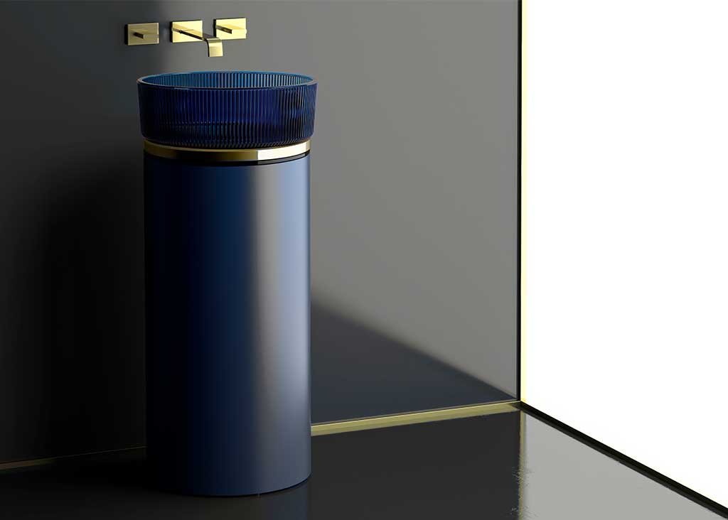 lavabo-bagno-totem con mobile integrato