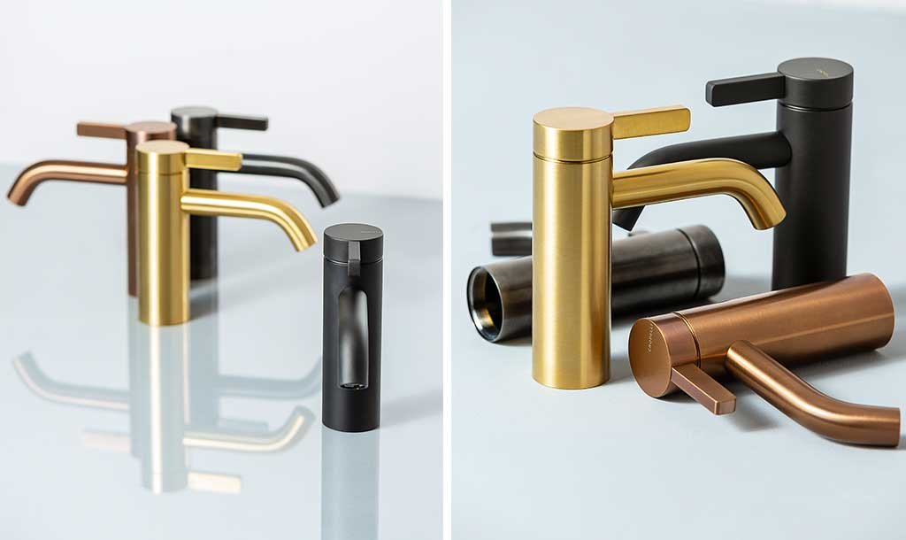 miscelatori bagno nero bronzo rame matte
