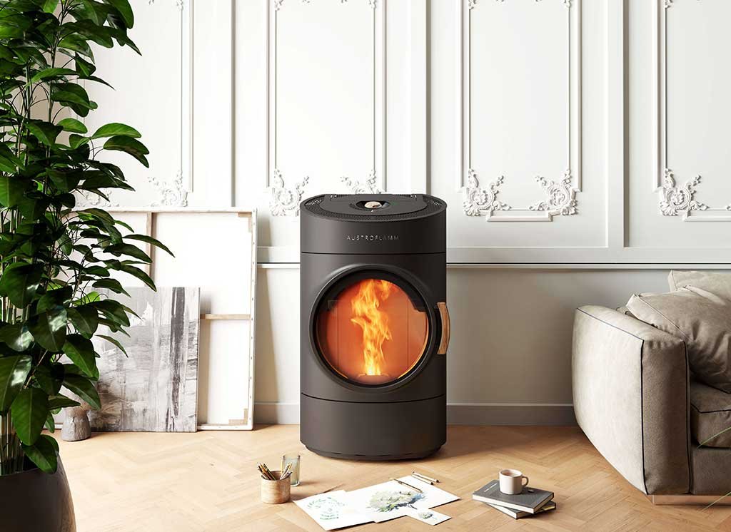stufa-pellet-cilindrica-grande oblo-circolare