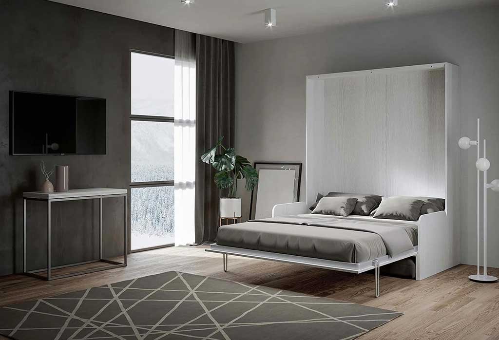 letto a scomparsa aperto