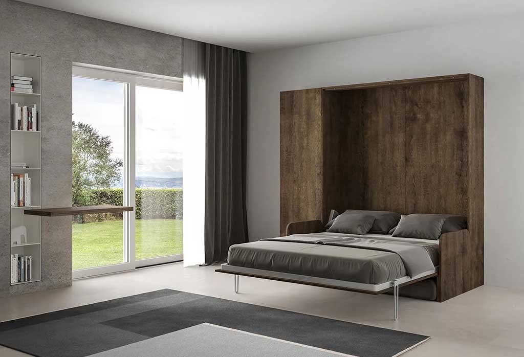 letto-a-scomparsa-noce-con-colonna-modalità-aperto