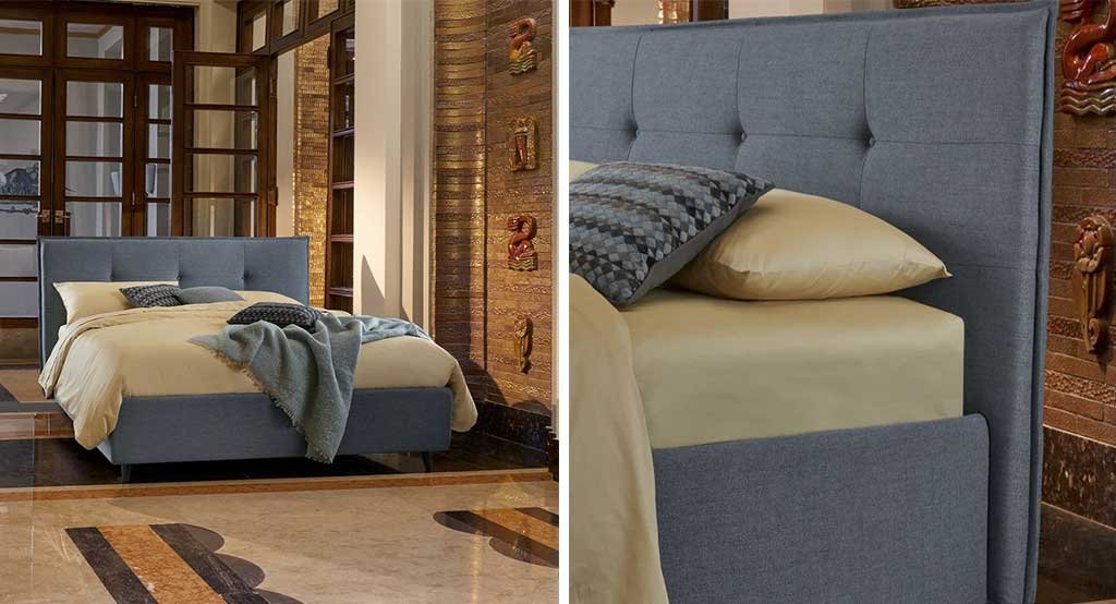 letto matrimoniale imbottito trapuntato