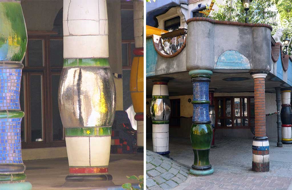 Hundertwasserhaus-colonne-in-ceramica
