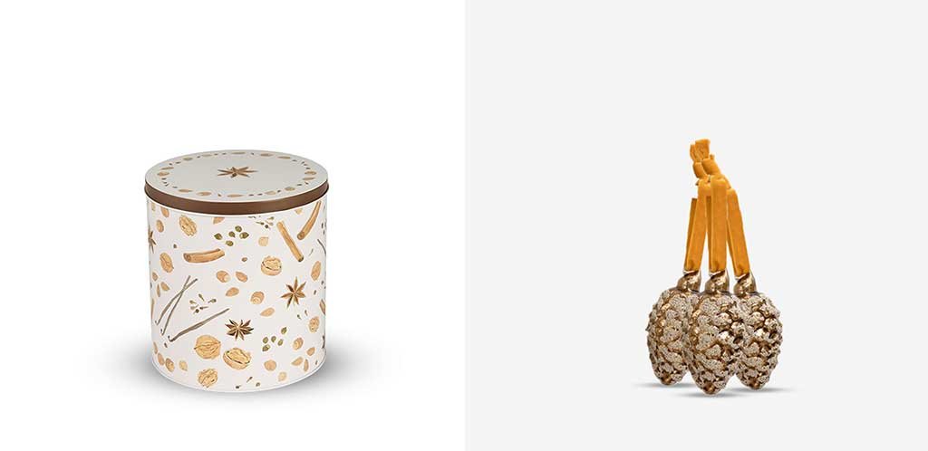 scatola-in-latta-tonda-e-pigne-ramate-per-decorazione