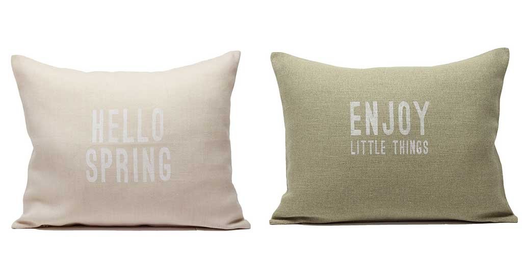 Federe-per-cuscini con scritte