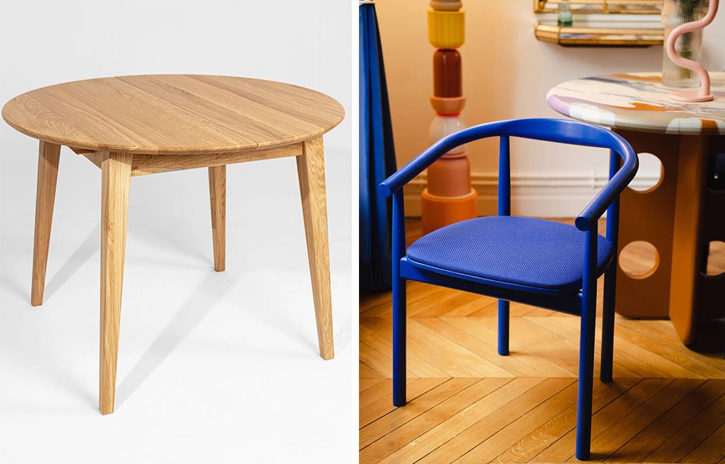 tavolo-legno-tondo-e-sedia-blu