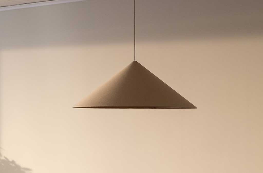 lampada-tessuto-paralume-lino conico