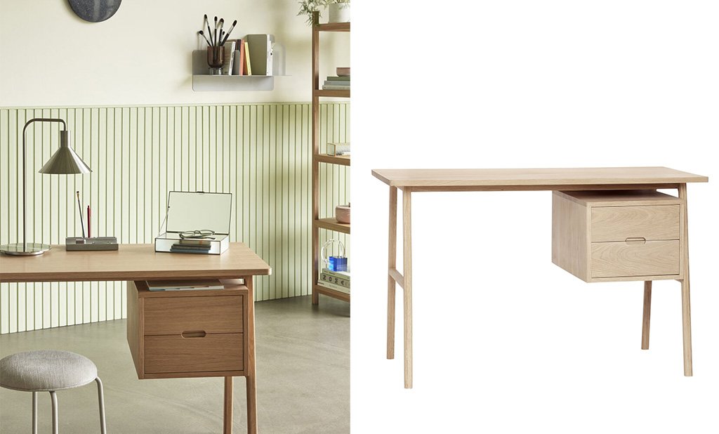 scrivania rovere certificato