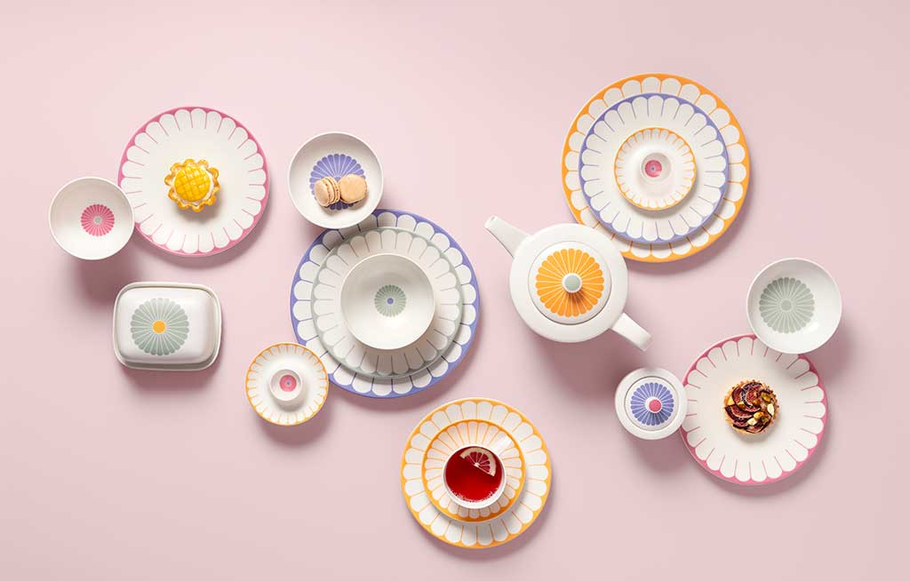 servizio colazione decoro floreale