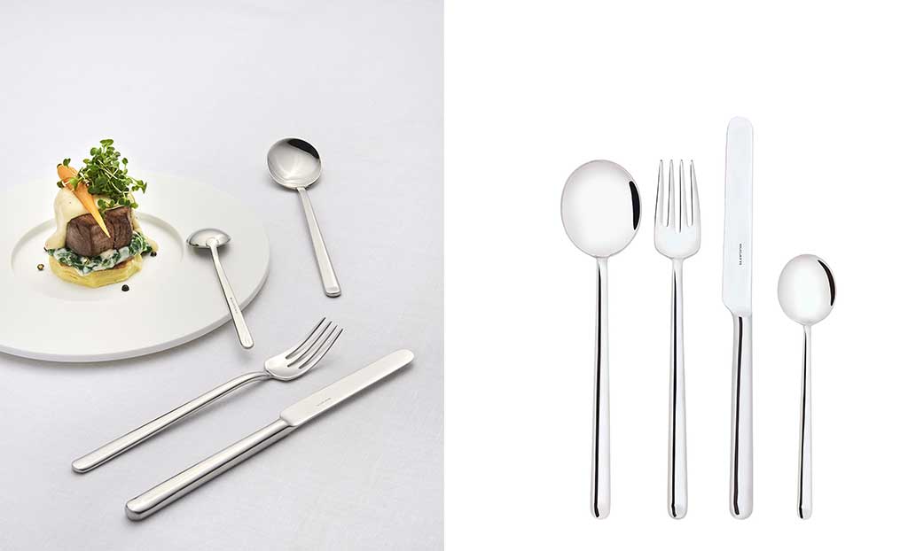 posate forma arrotondata eleganti