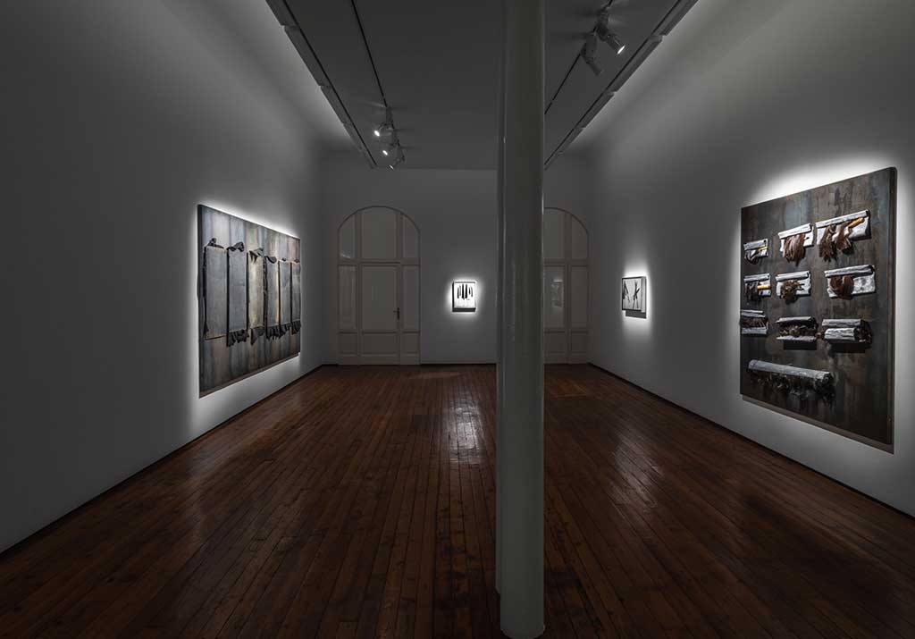 veduta mostra-KOUNELLIS--WARHOL