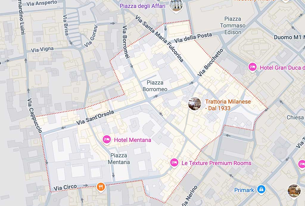 mappa distretto 5vie