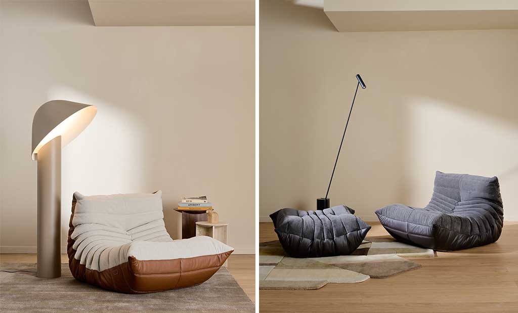 poltrona e poltrona pouf togo