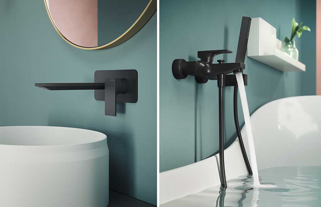 rubinetti-parete-nero-lavabo-e-vasca