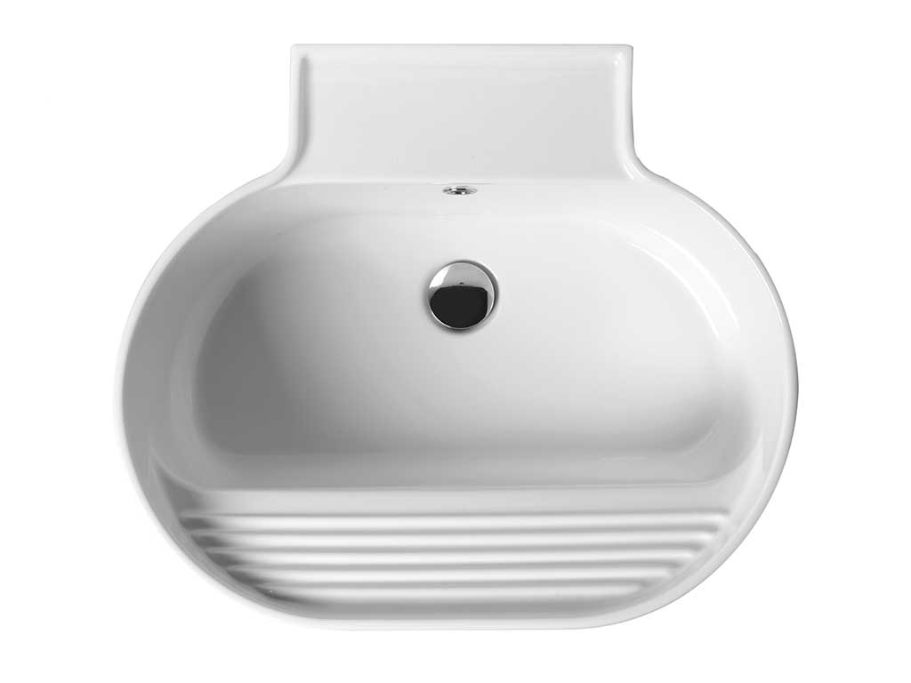 vista alto lavabo tino con strofinatoio