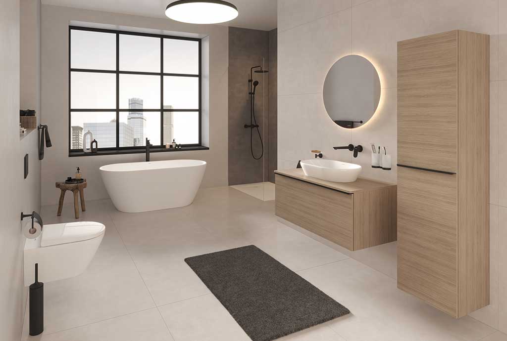 bagno-con-vasca-freestanding-e-piatto-doccia-filo-pavimento