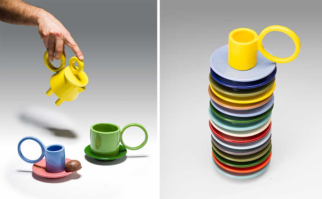 ceramica design tazzina caffè collezione euclidea