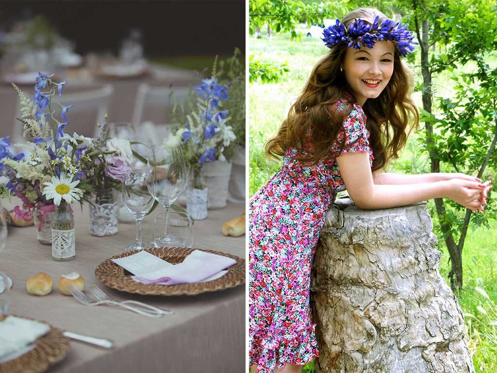 country stile tavola