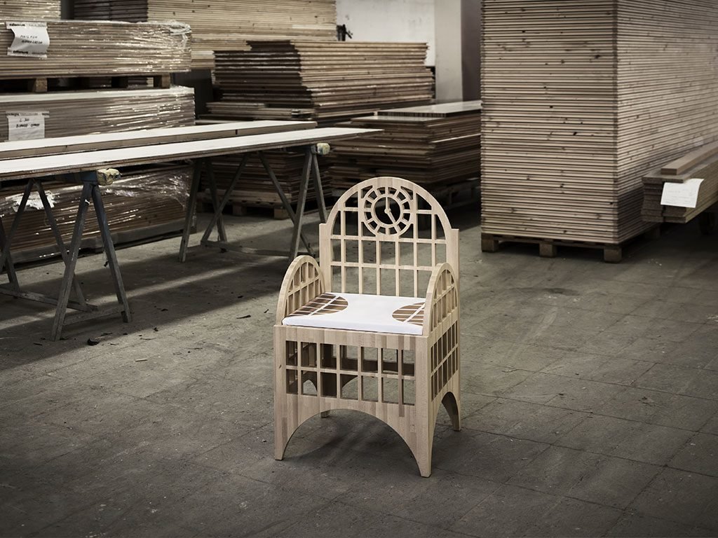 sedia design legno