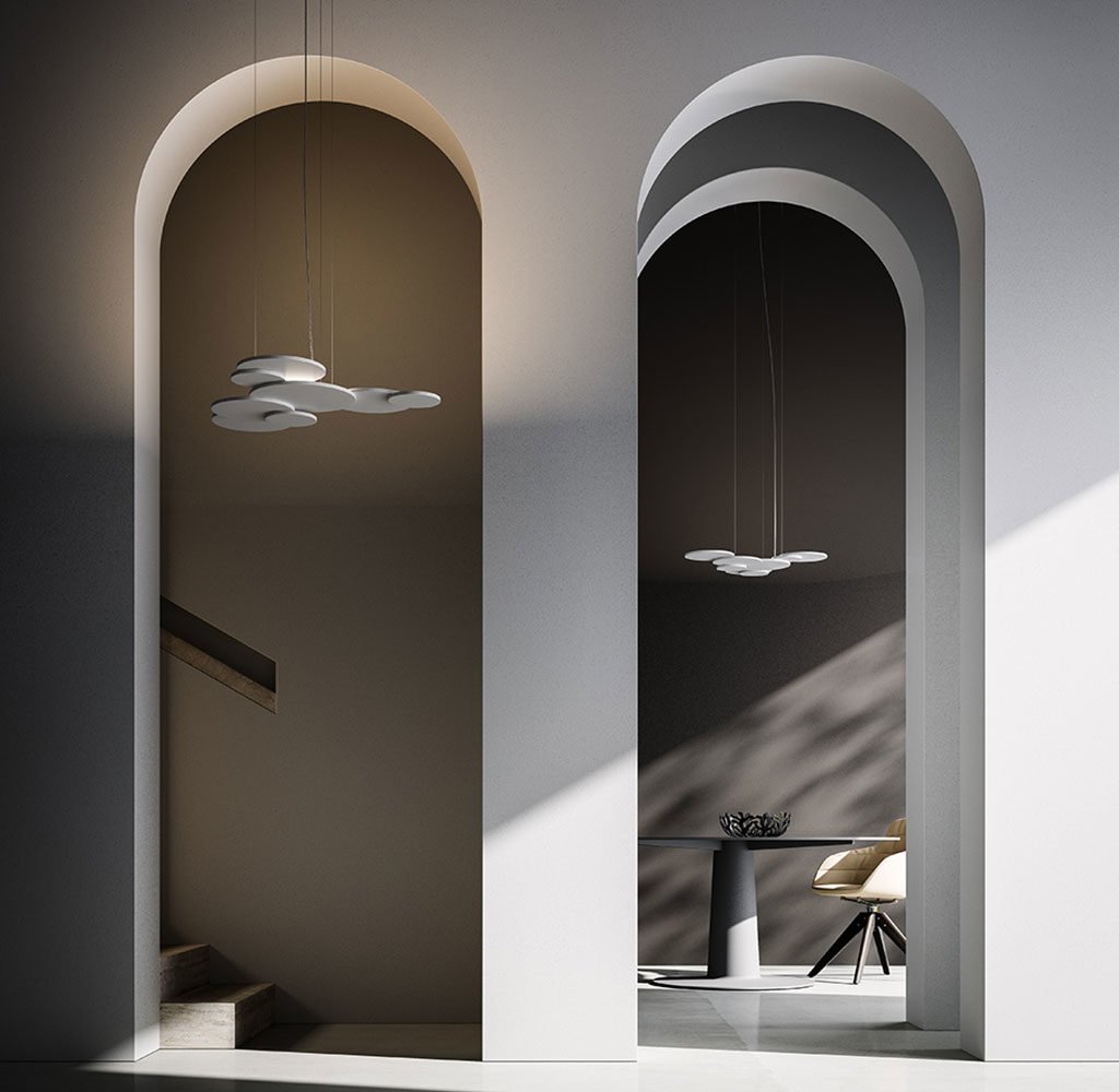 lampada sospensione luce indiretta