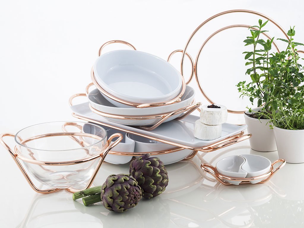 accessori tavola oro