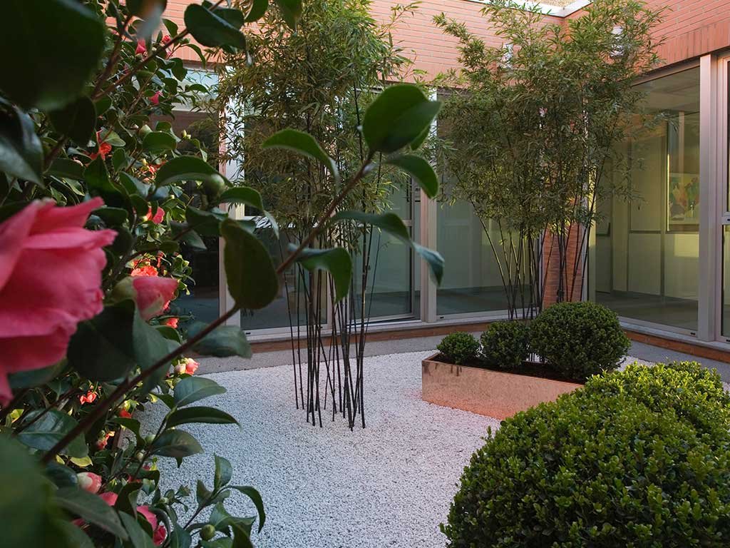 giardino interno casa
