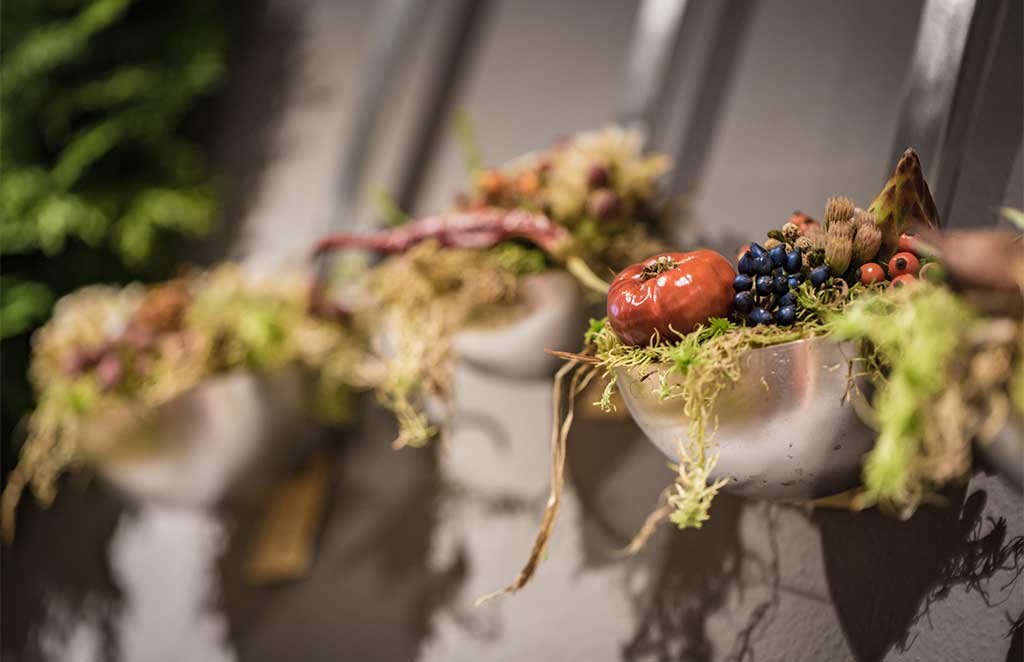 mestoli cucina con fiori dentro