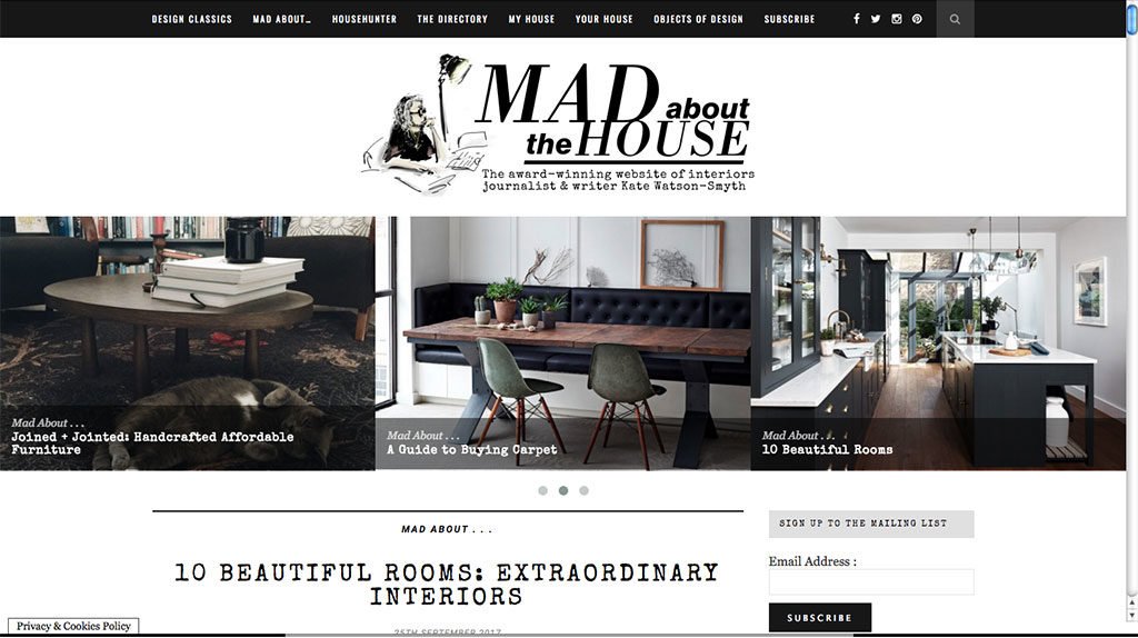 screenshot blog design