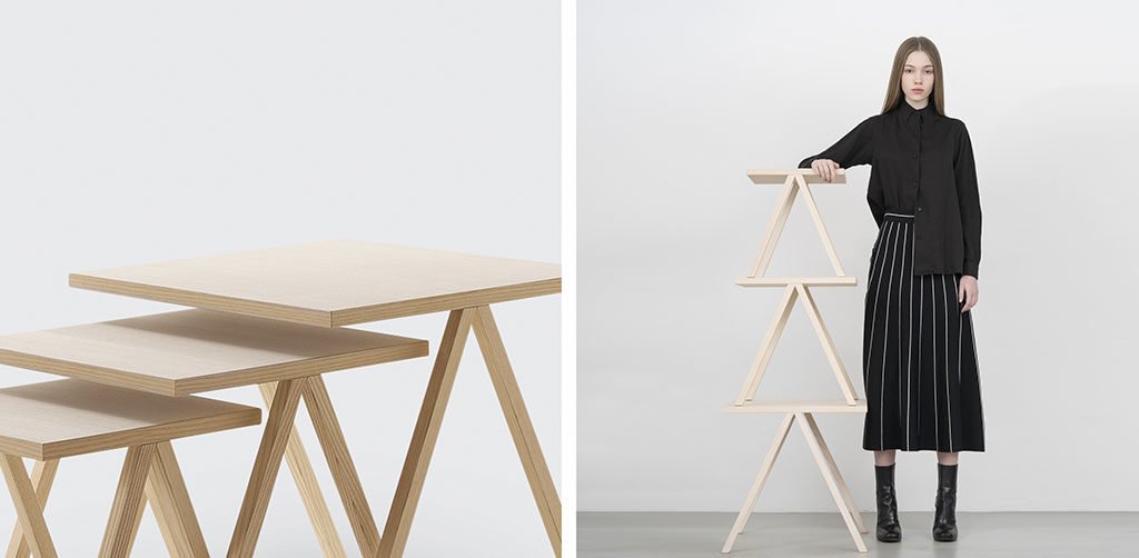 tavolinetto legno chiaro