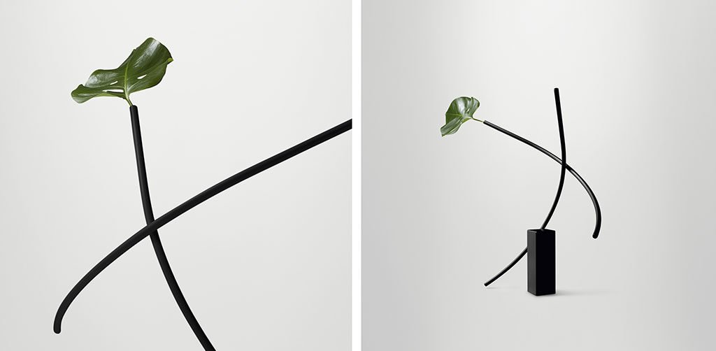 vaso design nero