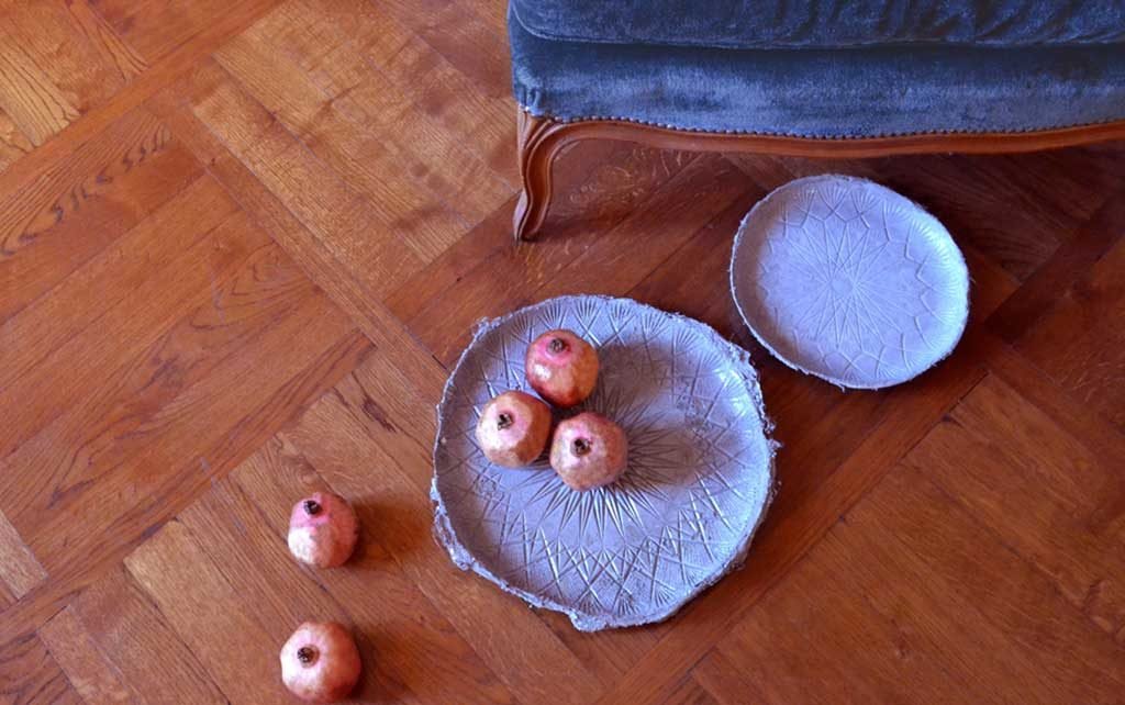 portafrutta solchi ceramica