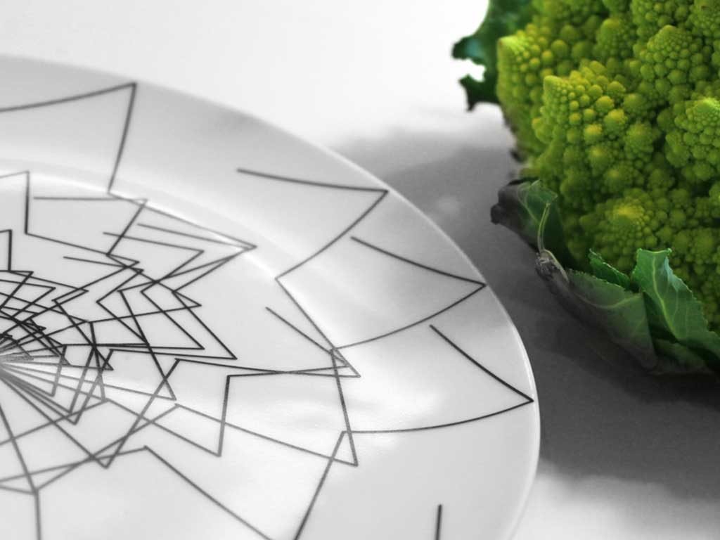 piatto decorazione broccolo verde