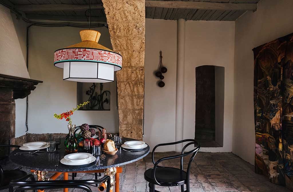 sala pranzo tavolo tondo