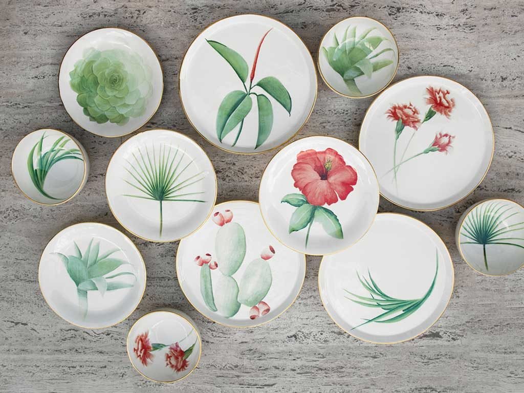 piatti ceramica decorati mano