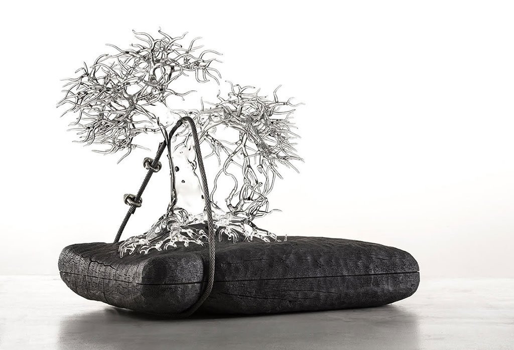 bonsai vetro soffiato lume