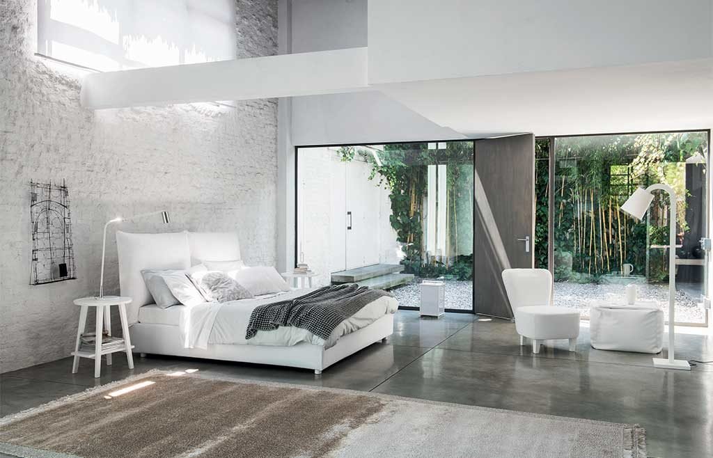 letto matrimoniale bianco