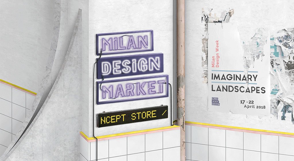 insegna milan design market