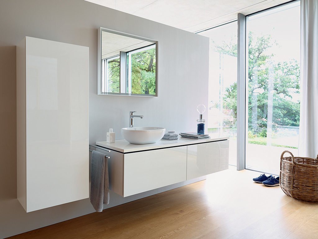 mobile bagno e pensile laccati bianco