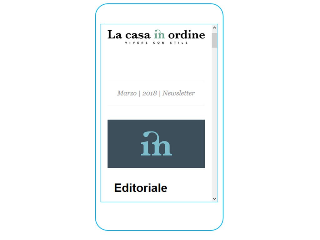 mobile grafica newsletter