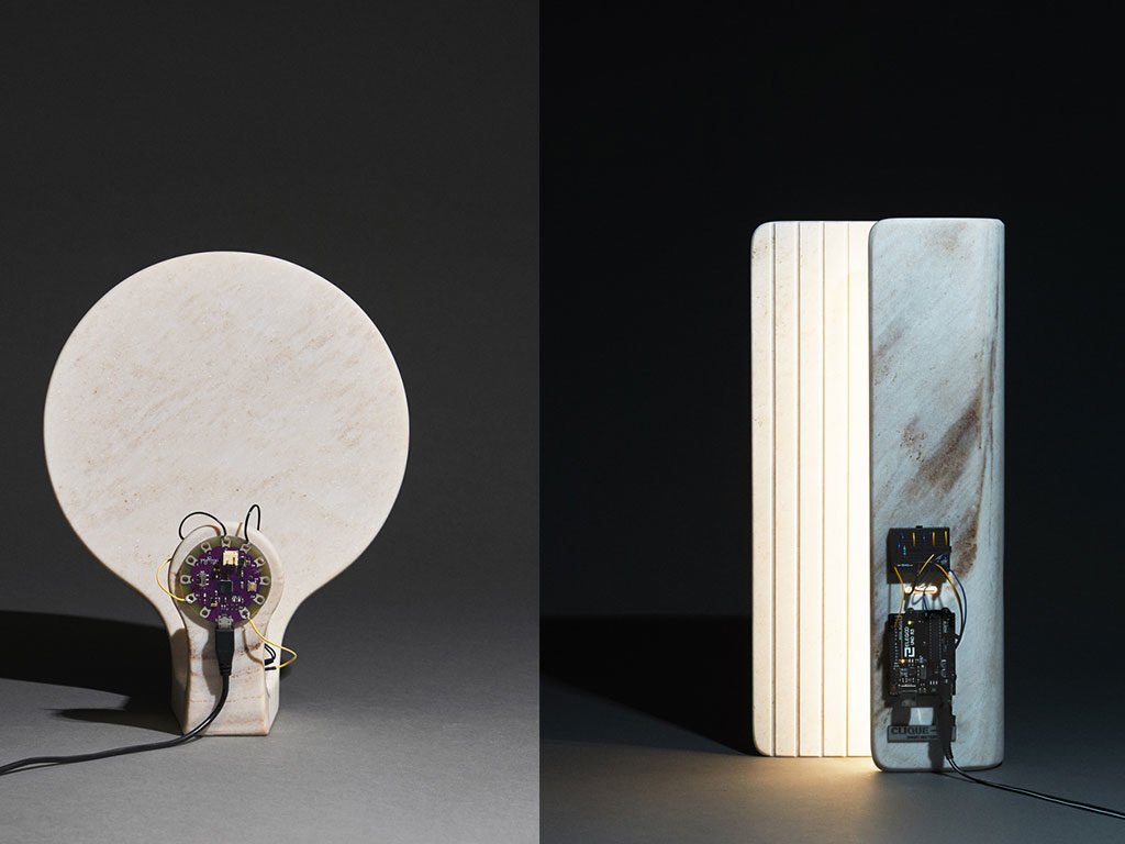 lampada marmo design