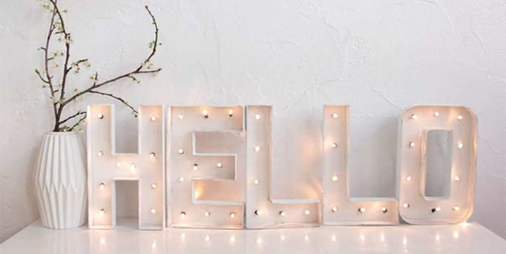 lettering hello lucine