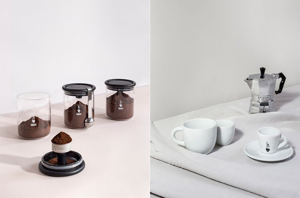set caffe contenitori dosatori tazzine