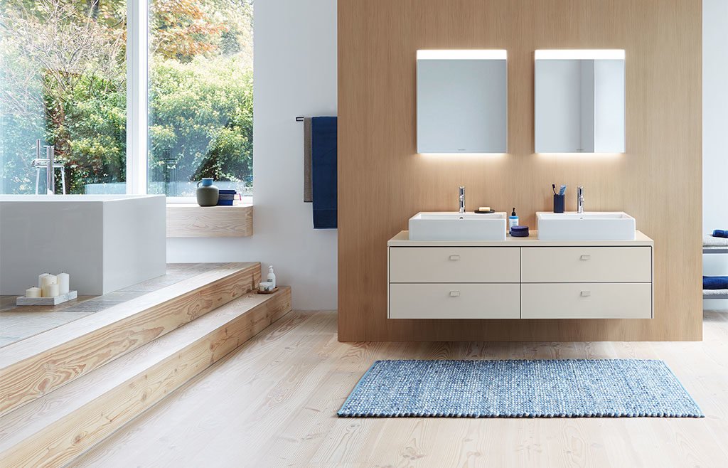 doppio lavabo mobile bagno sospeso